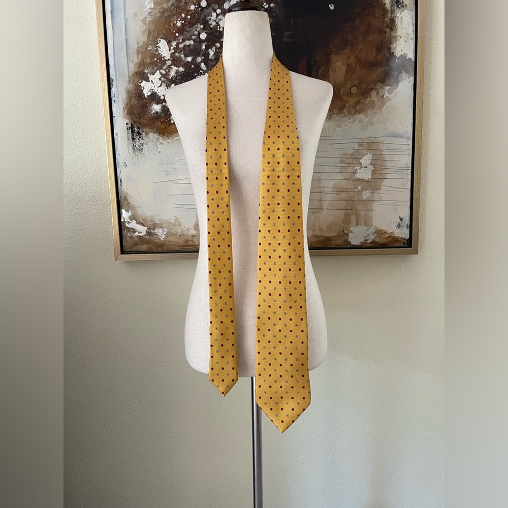 ISAIA NAPOLI Italian 100% Seta / Silk Men’s Necktie EC~